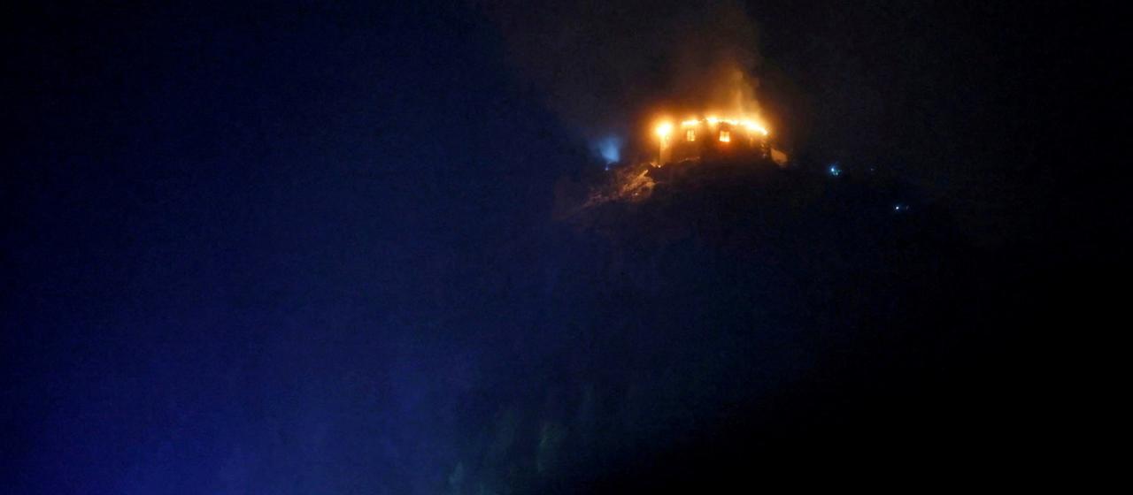 Feuer in Berchtesgaden