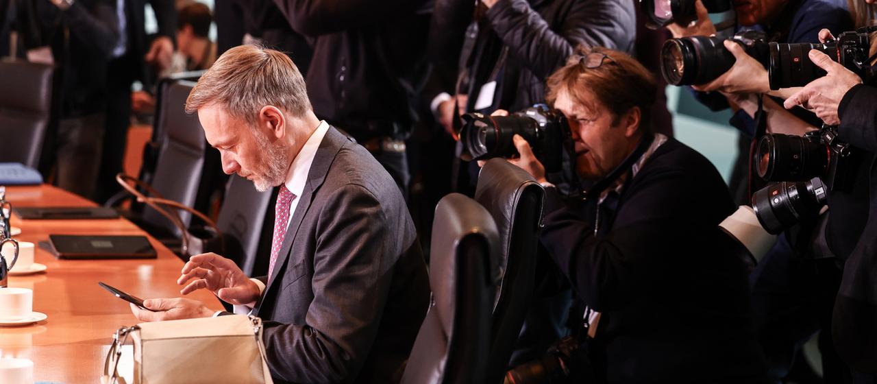 Christian Lindner am Kabinettstisch