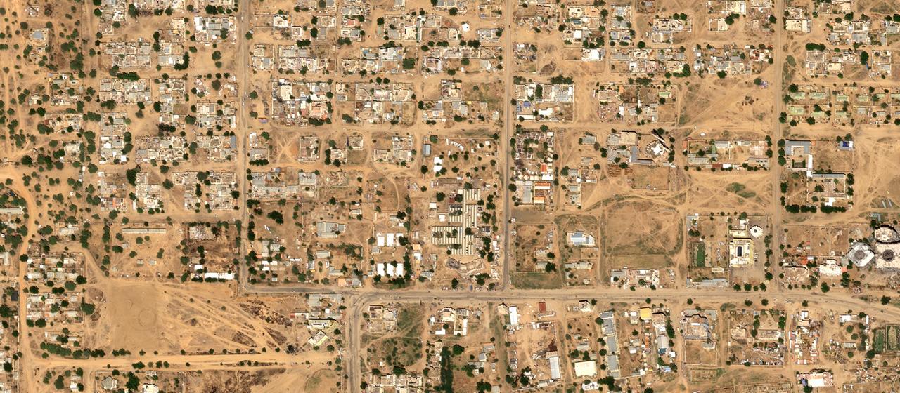 Dieses Airbus DS-Satellitenfoto zeigt einen Teil des Viertels Daraya Oula in Al-Fashir, Sudan, am 27. Oktober 2025.