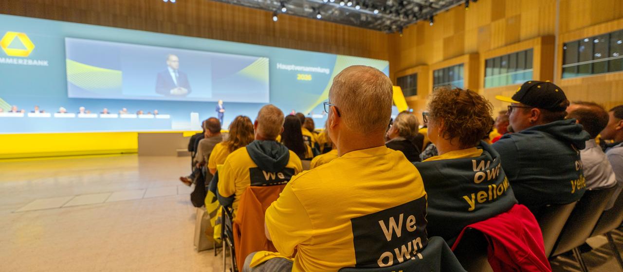 Hauptversammlung der Commerzbank im RheinMain CongressCenter (RMCC).