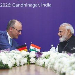 Friedrich Merz und Narendra Modi