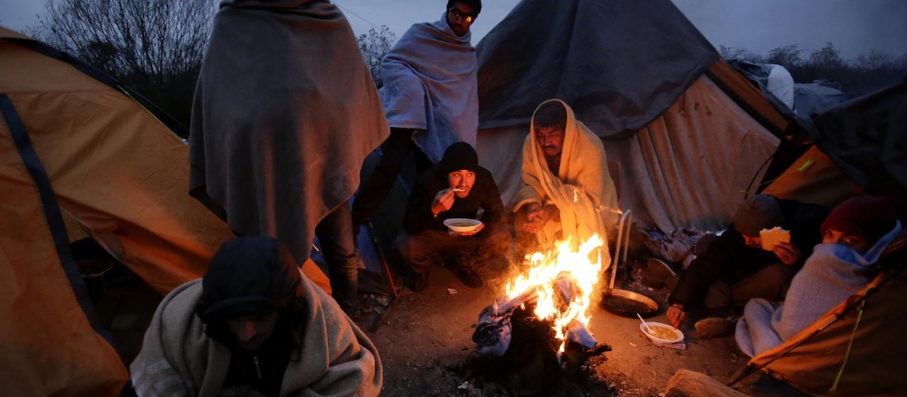 Flüchtlinge an der Grenze zu Kroatien