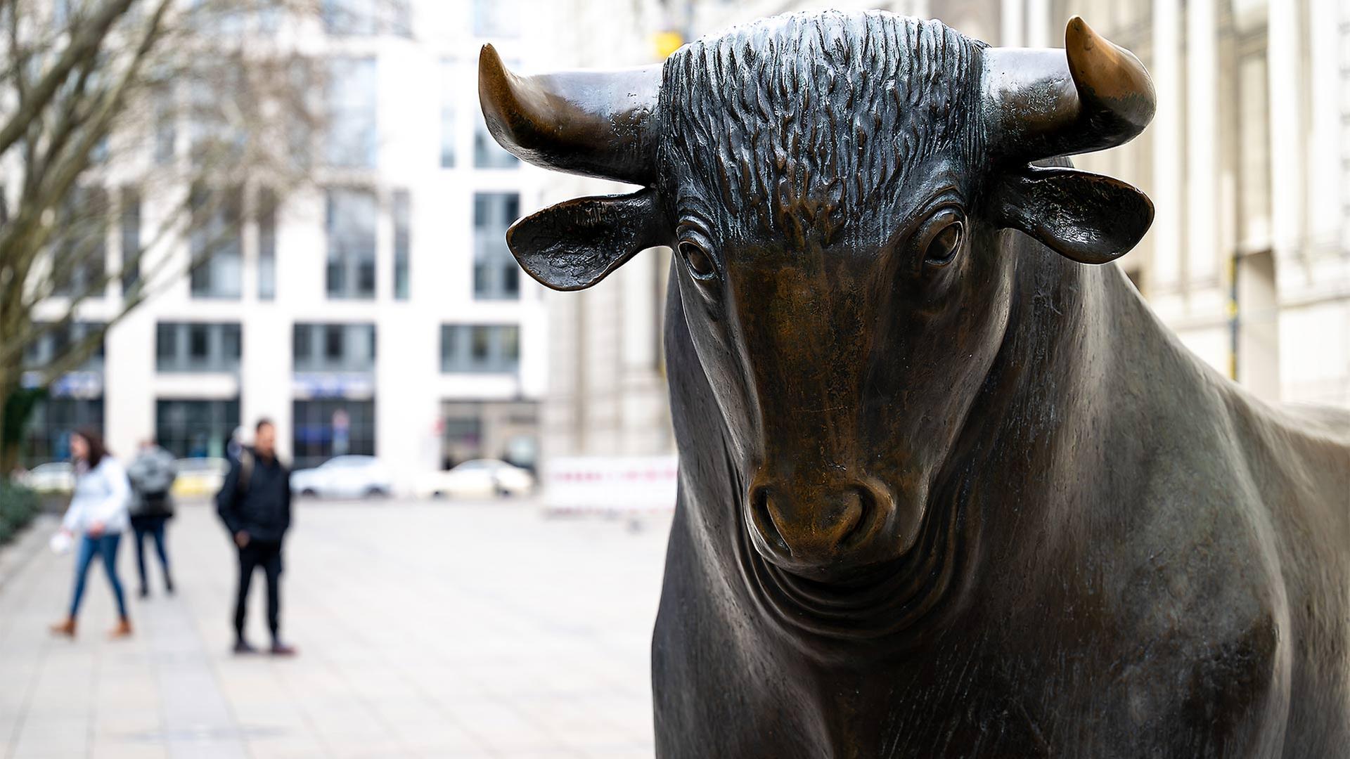 Bullen-Figur der Statue 