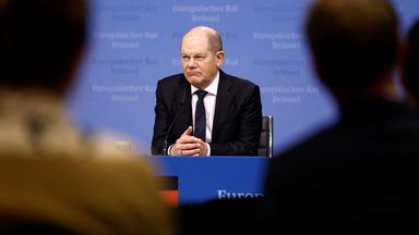 Kanzler Scholz nach dem EU-Gipfel