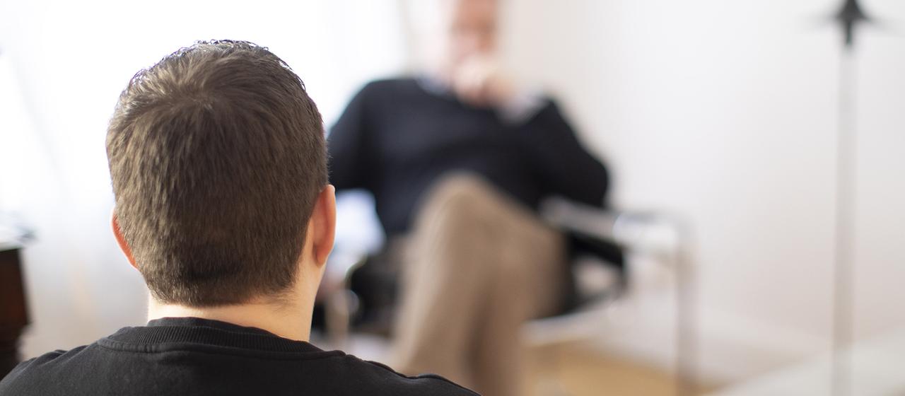 Psychotherapeut und Patient