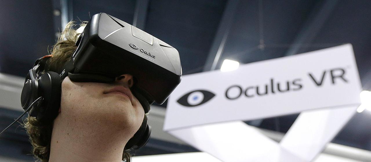 Eine Virtual-Reality-Brille der Firma Oculus.