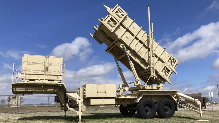 Ein mobiler Patriot-Raketenwerfer