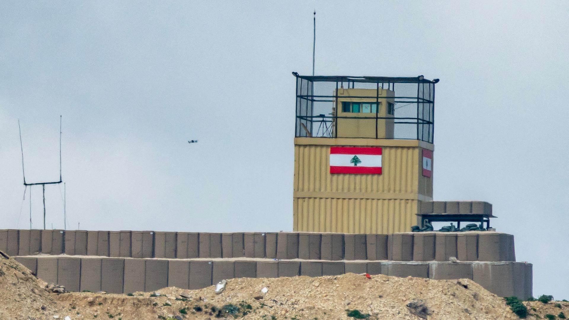 Ein verlassener Außenposten der libanesischen Armee nahe der israelischen Grenze. | Odd ANDERSEN / AFP