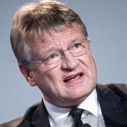 AfD-Chef Jörg Meuthen beiner Sitzung des Europaparlaments