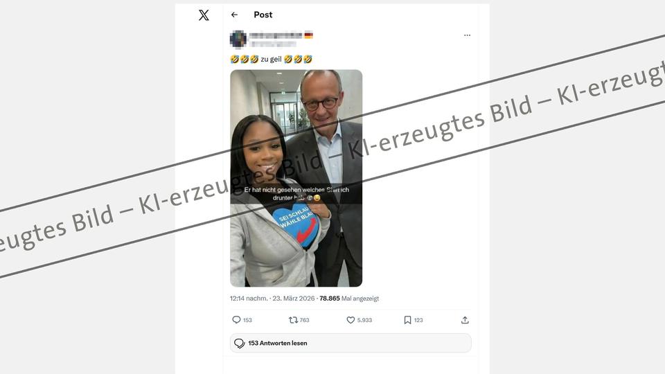 Fake-Selfie mit Merz verbreitet sich online | tagesschau.de