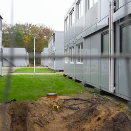 Container für Geflüchtete am Fuchsbau in Petersdorf bei Bad Saarow