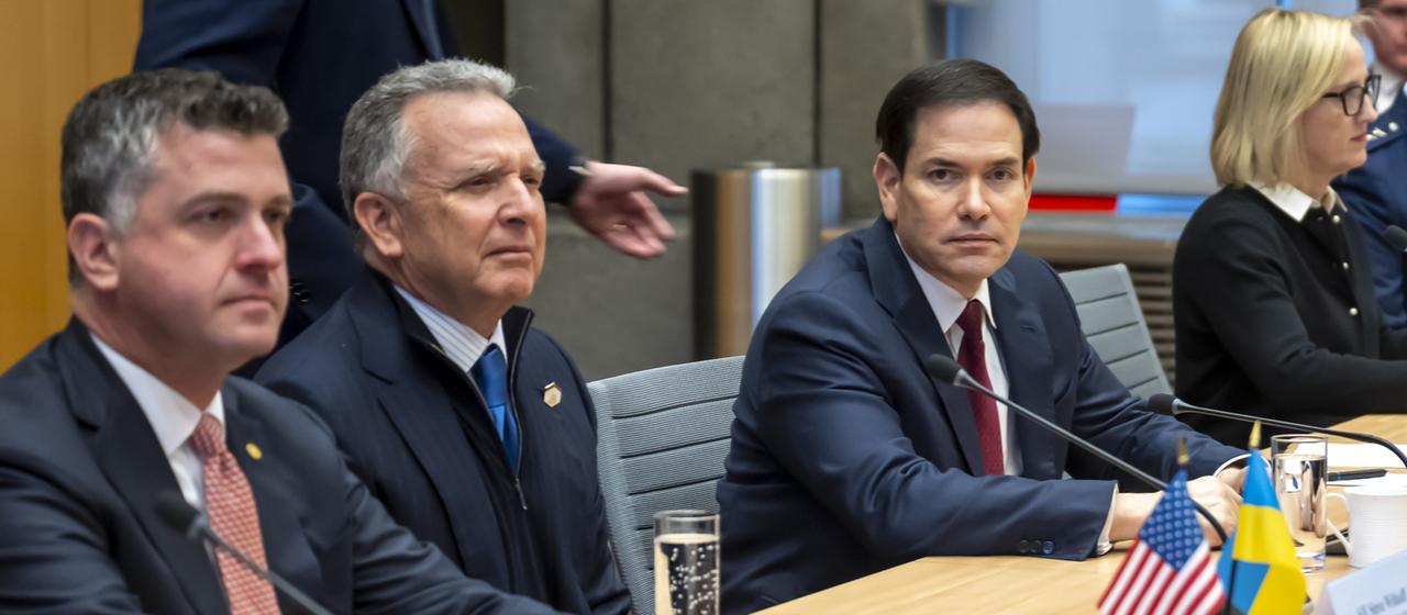 Der US-Sondergesandte Steve Witkoff und US-Außenminister Marco Rubio (Archivbild). 