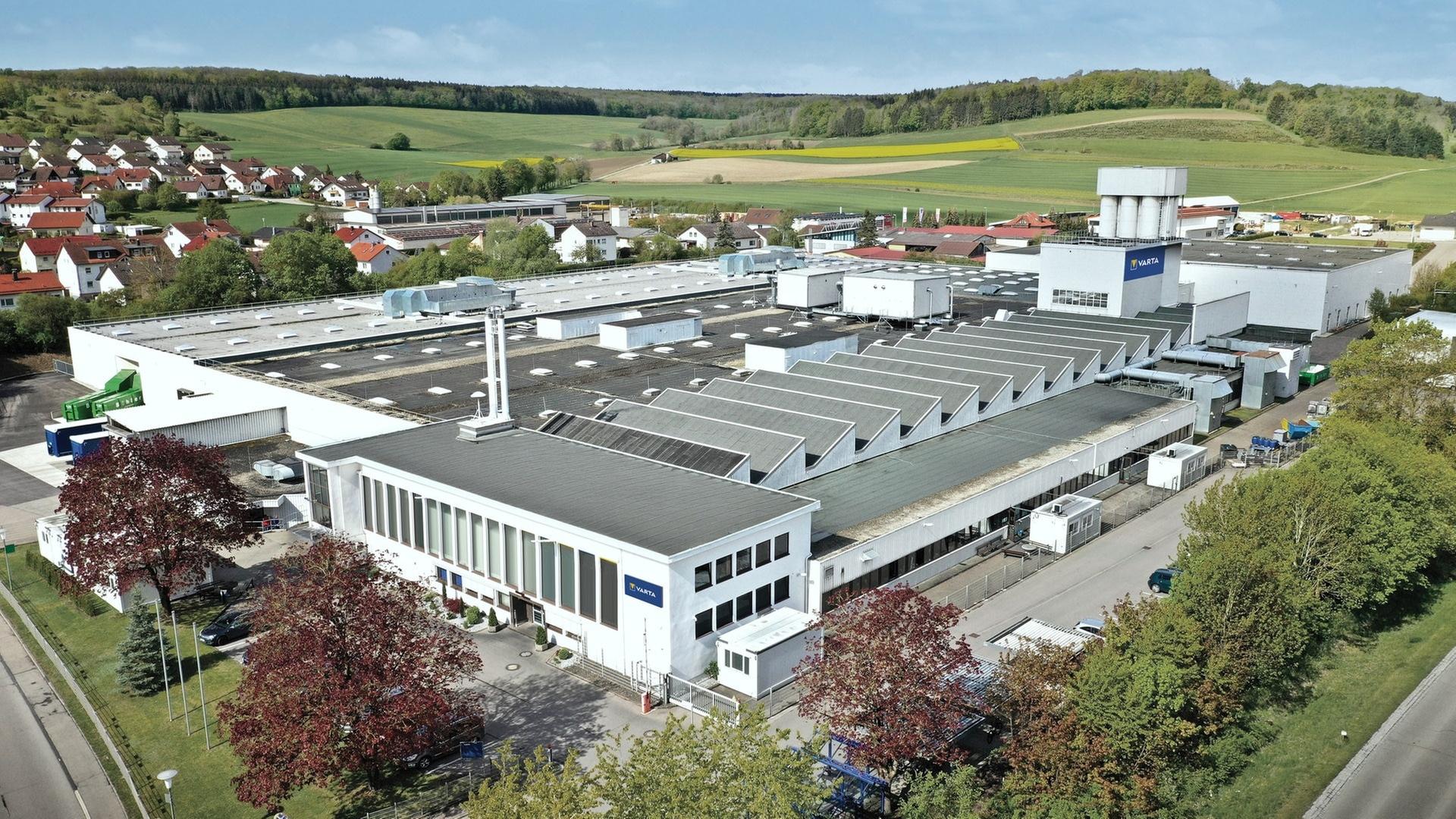 Das Werk von VARTA in Dischingen. Die Haushaltsbatterie-Sparte am dortigen Standort bleibt erhalten. | VARTA