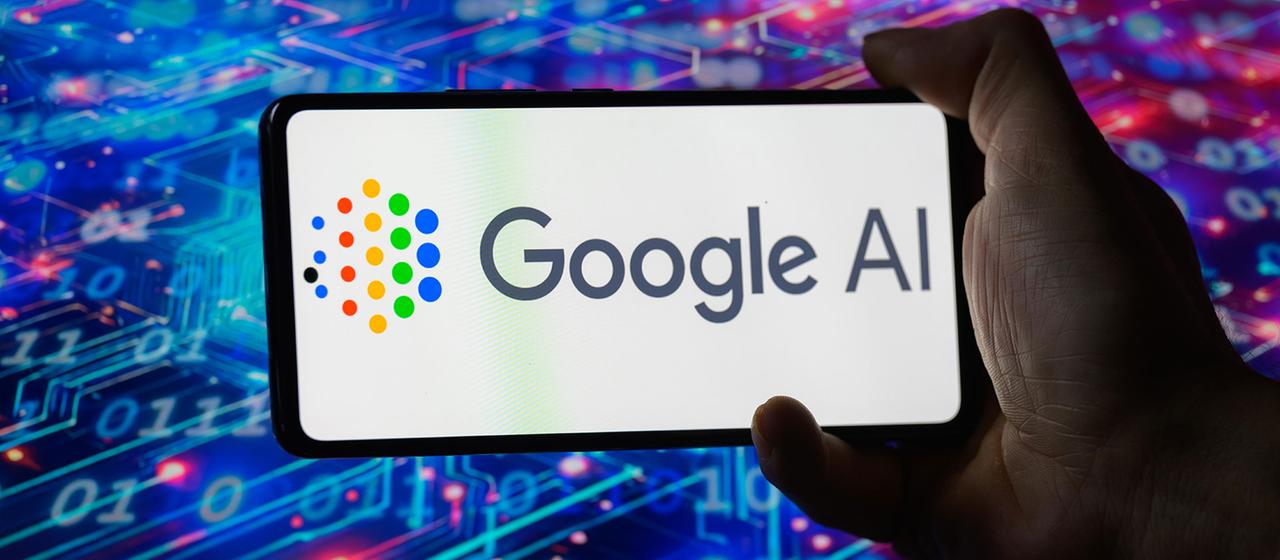 Das Google-KI-Symbol ist auf einem Handy-Bildschirm zu sehen