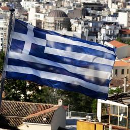 Griechische Fahne in Athen