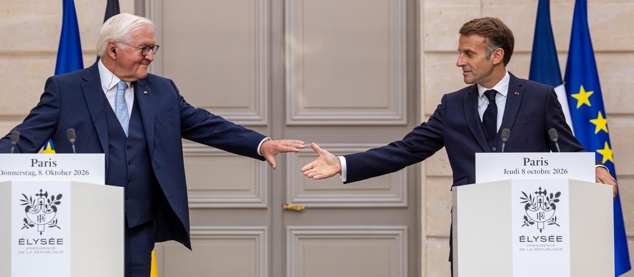 Frank-Walter Steinmeier und Emanuel Macron