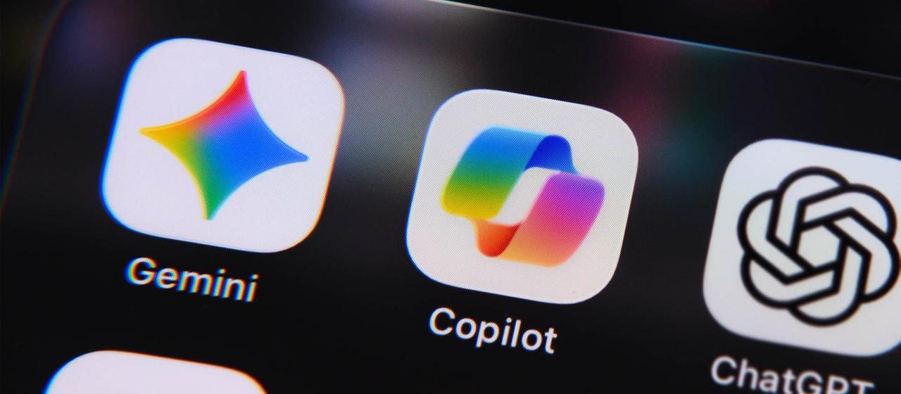 KI Apps Gemini und Copilot.