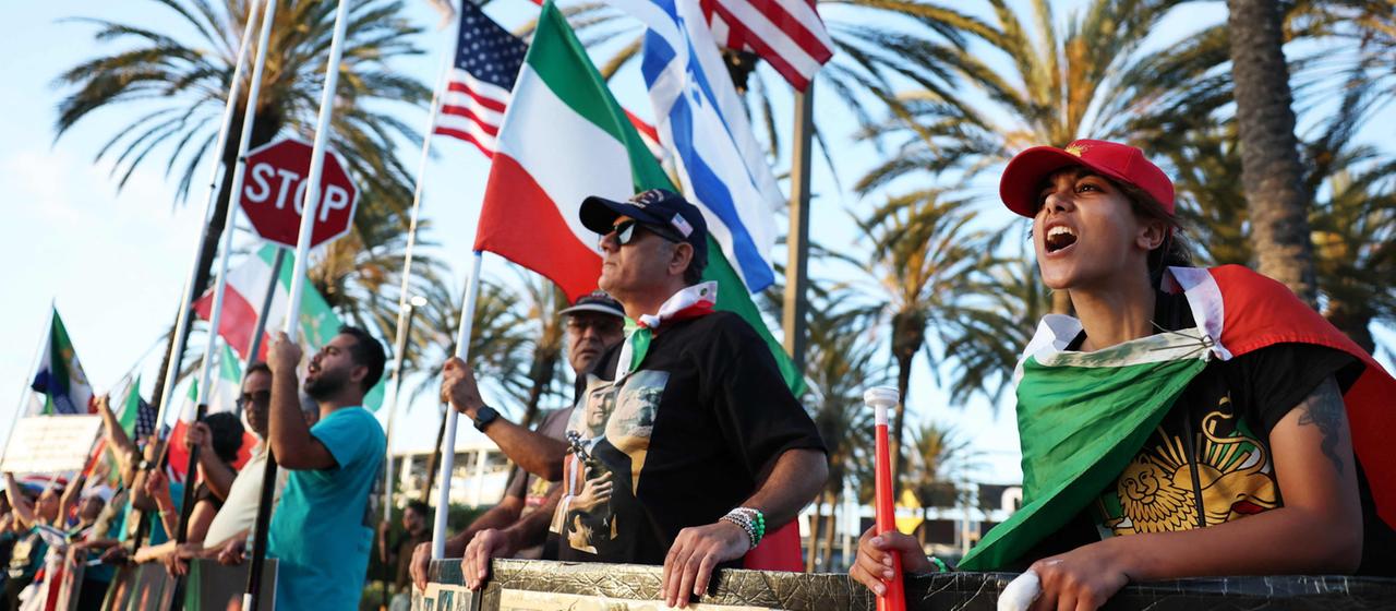Protestierende in Los Angeles.