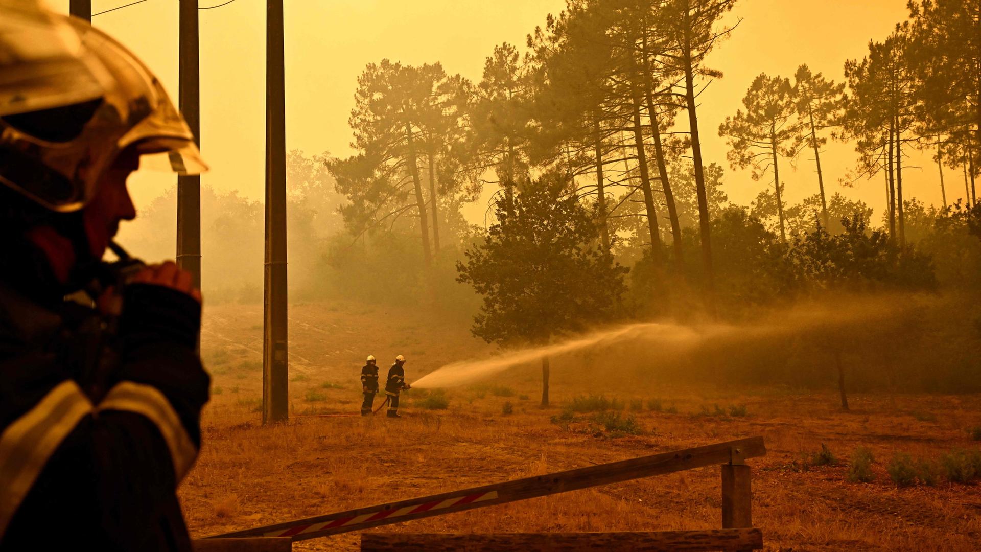 Waldbrände in Frankreich: Dauereinsatz gegen die Flammen