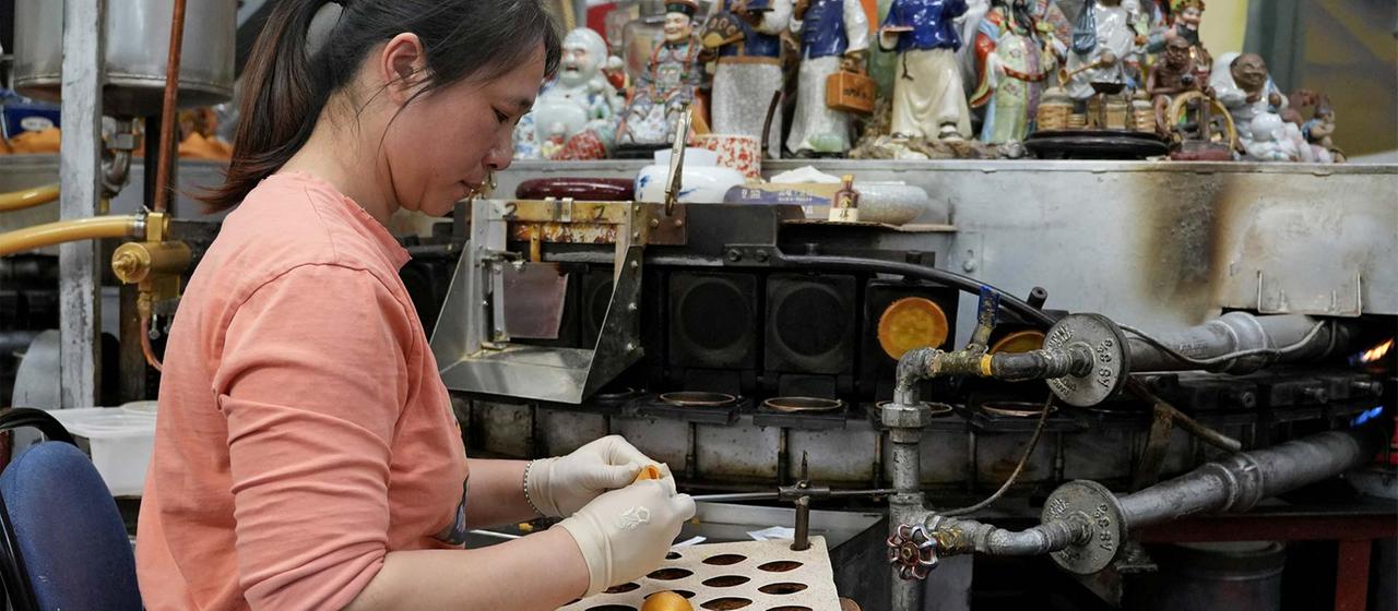 Glückskeksproduktion in San Francisco.