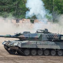 Ein deutscher Panzer vom Typ Leopard 2.