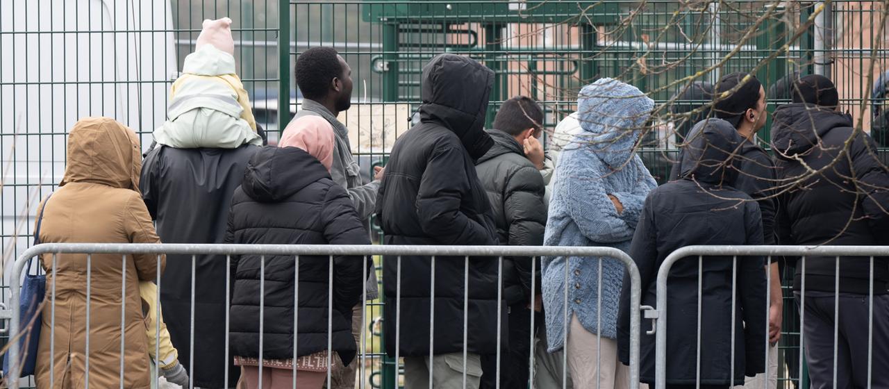 Eine Erstaufnahmeeinrichtung für Geflüchtete in Gießen.