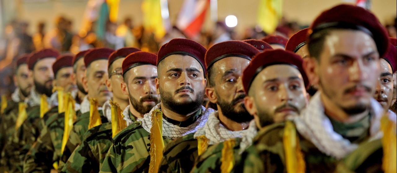 Pro-iranische Kämpfer der Hisbollah nehmen an einer Parade in Beirut, Libanon teil. (Archivbild: 31.05.2019)