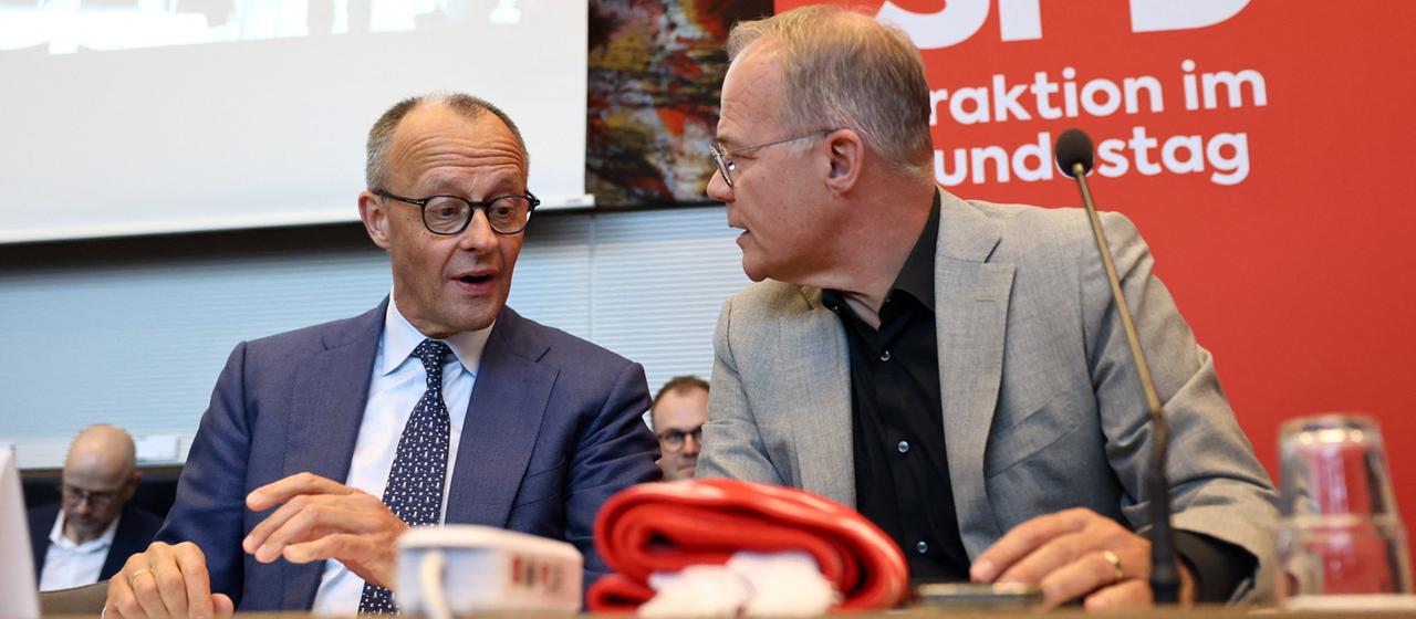 Friedrich Merz und Matthias Miersch