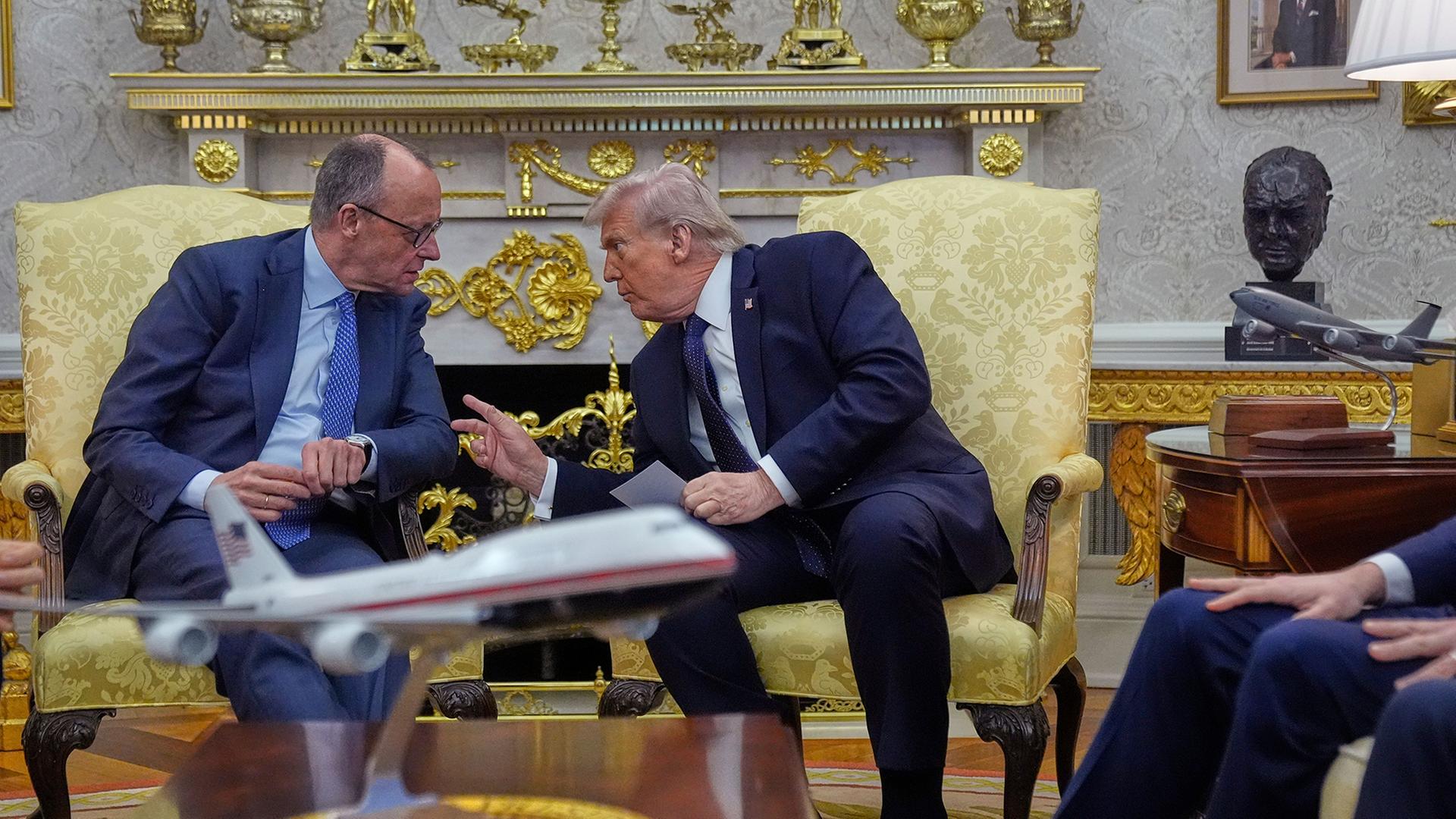 Friedrich Merz und Donald Trump | AP