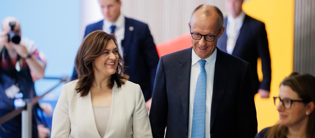 Franziska Hoppermann und Friedrich Merz