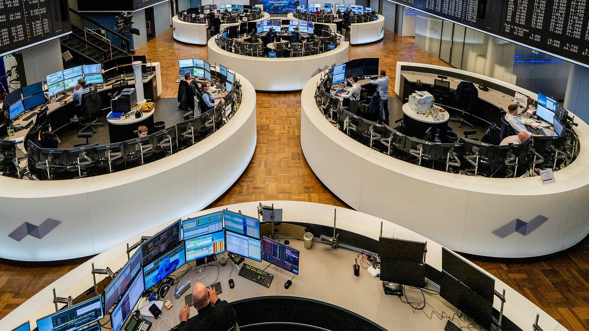 Blick in die Frankfurter Börse. | picture alliance/dpa