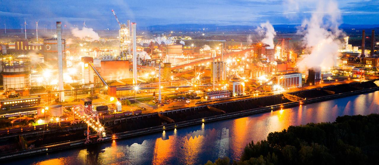 Luftaufnahme: Blick auf das Gelände der Salzgitter AG