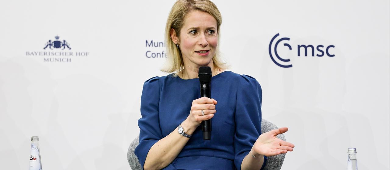 EU-Außenbeauftragte Kaja Kallas auf der Münchner Sicherheitskonferenz 2026