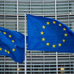 Europaflaggen in Brüssel