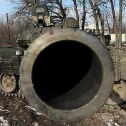 Ein Panzer der prorussischen Separatisten bei Debalzewe (Archivbild)