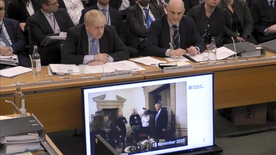 Boris Johnson vor Untersuchungsausschuss