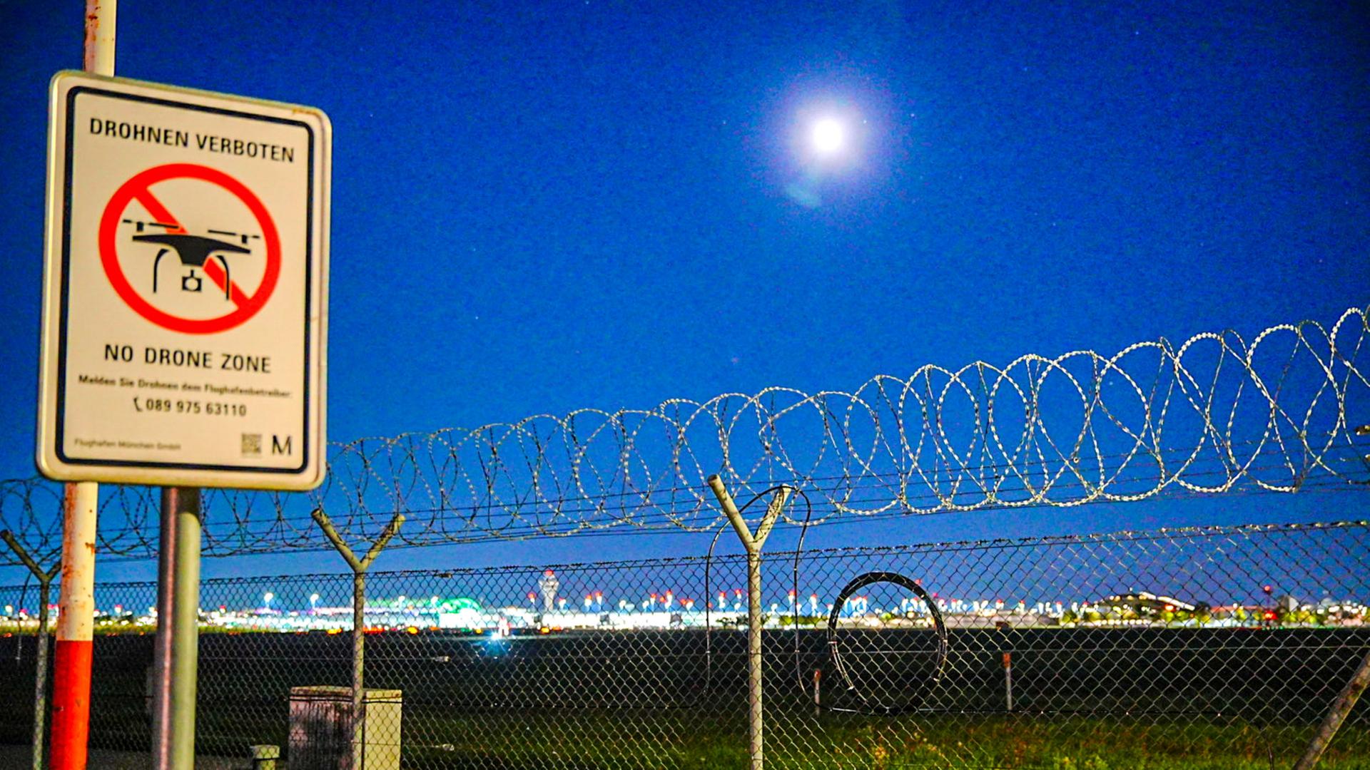 Gesperrte Startbahn am Flughafen München | dpa