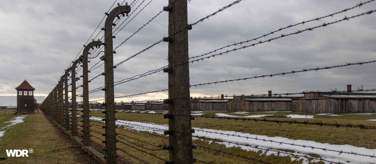 Ein Stacheldrahtzaun am ehemaligen Konzentrationslager Auschwitz.