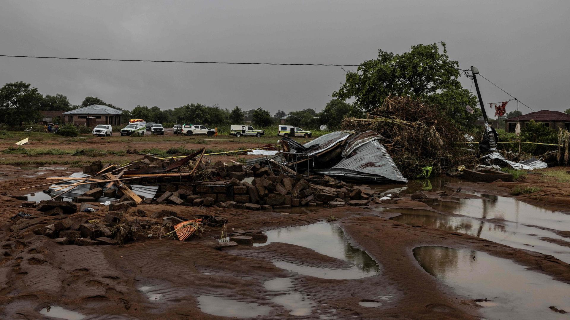 Zerstörung nach heftigen Regenfällen in der Region Limpopo  | AFP