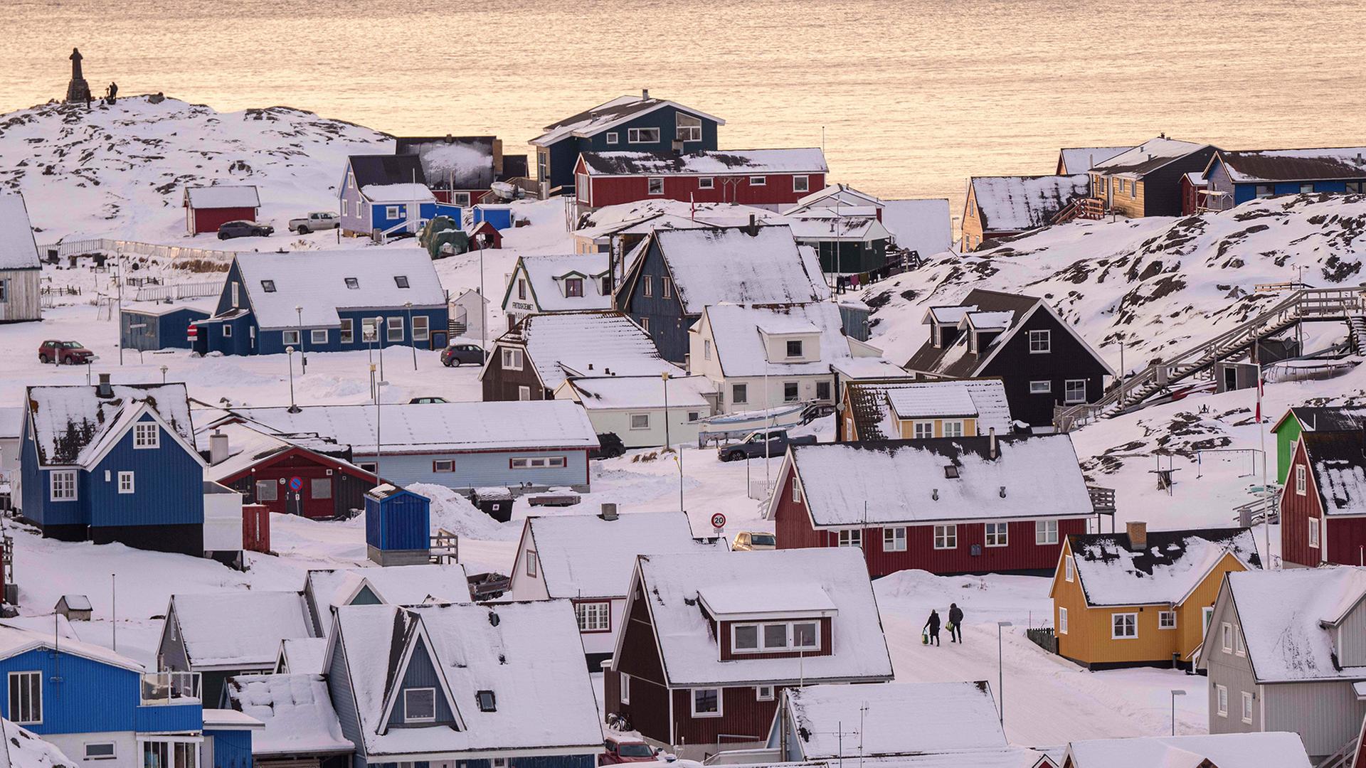 Häuser der Stadt Nuuk | dpa