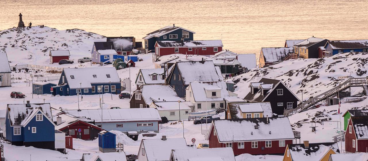 Häuser der Stadt Nuuk