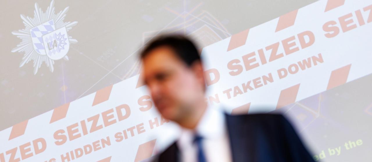 Präsentation der Ermittlungsergebnisse der "Operation Alice" gegen Darknet-Kriminalität.