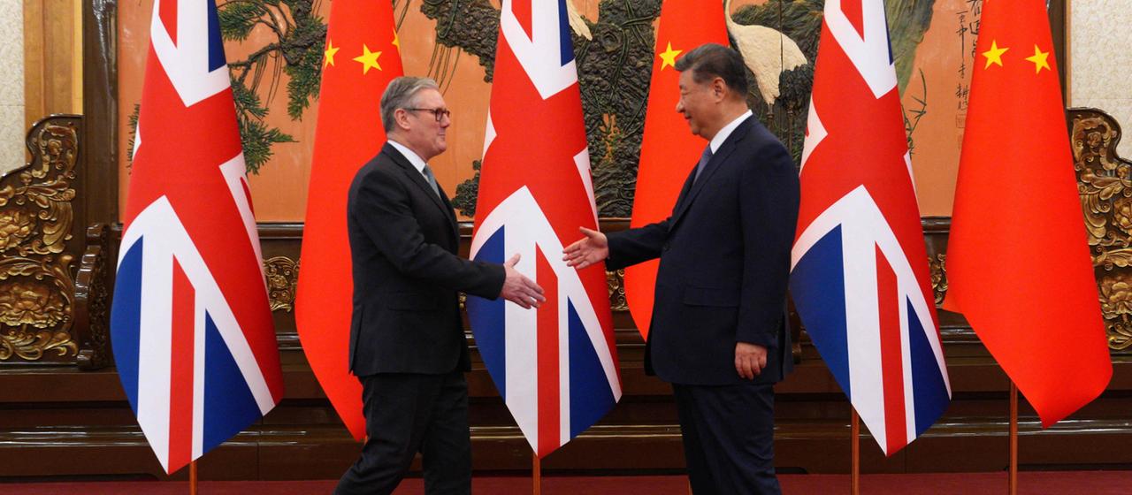 Keir Starmer und Xi Jinping