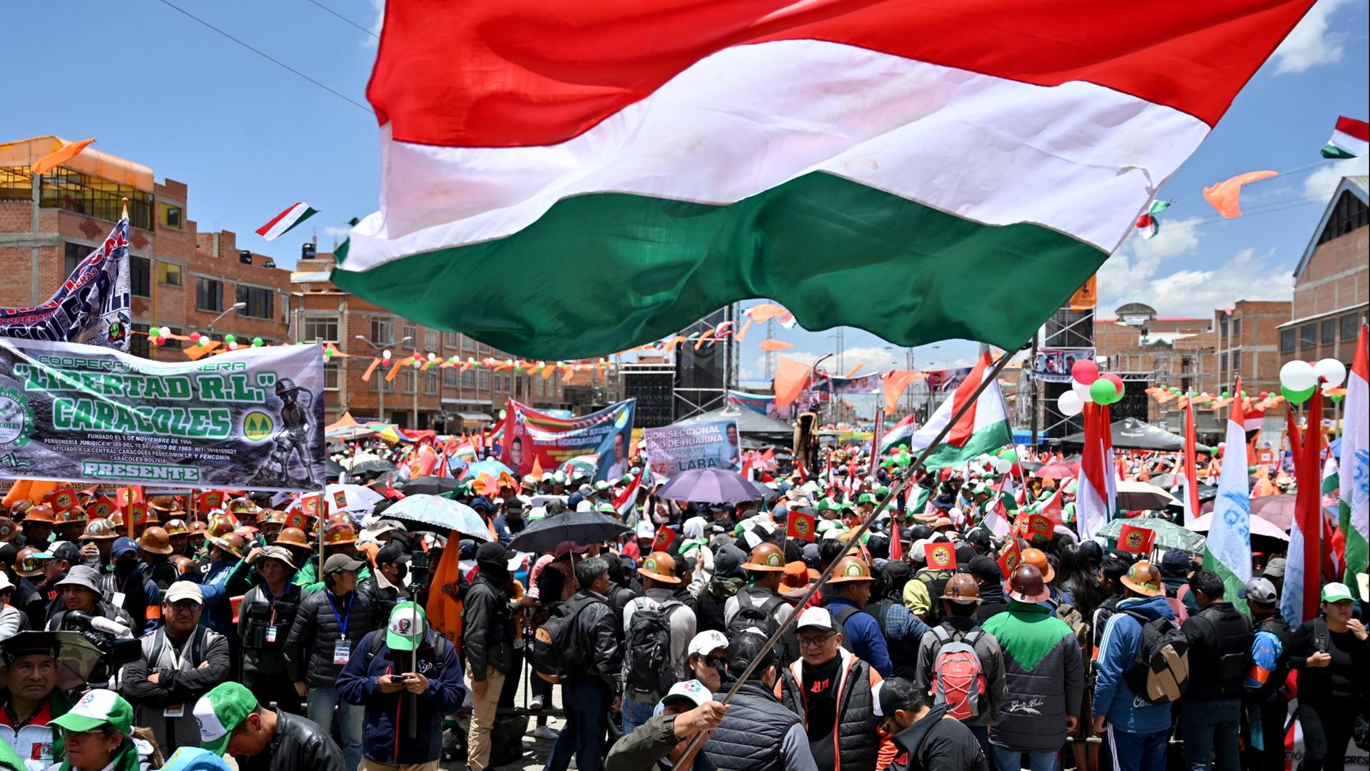 Eine Wahlkampfveranstaltung im bolivianischen El Alto. | REUTERS
