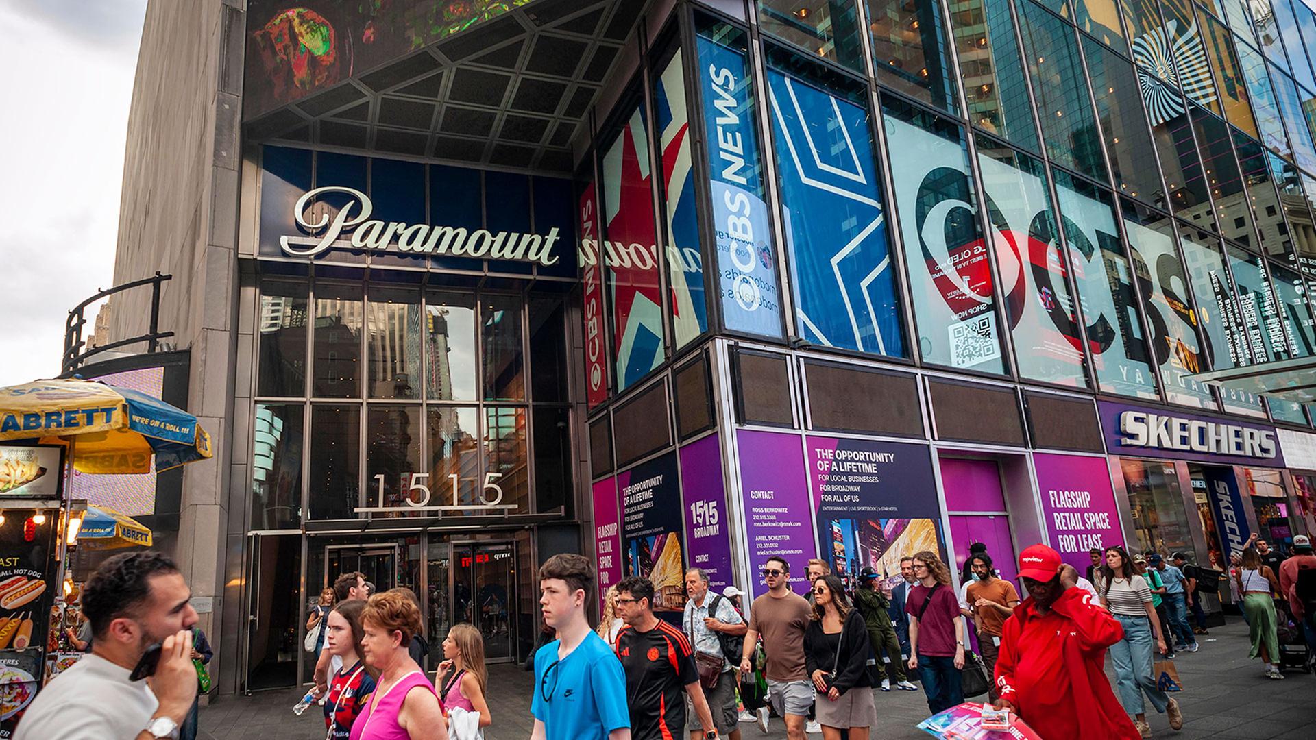 Der Hauptsitz von Paramount am Times Square in New York  | picture alliance / Sipa USA