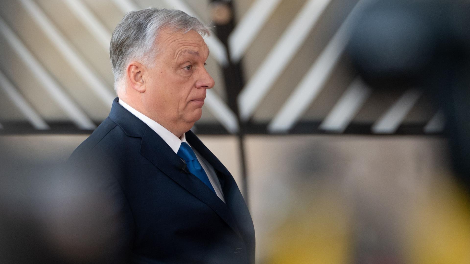 Viktor Orban nimmt an einem EU-Gipfel in Brüssel teil. | Markus Lenhardt/dpa