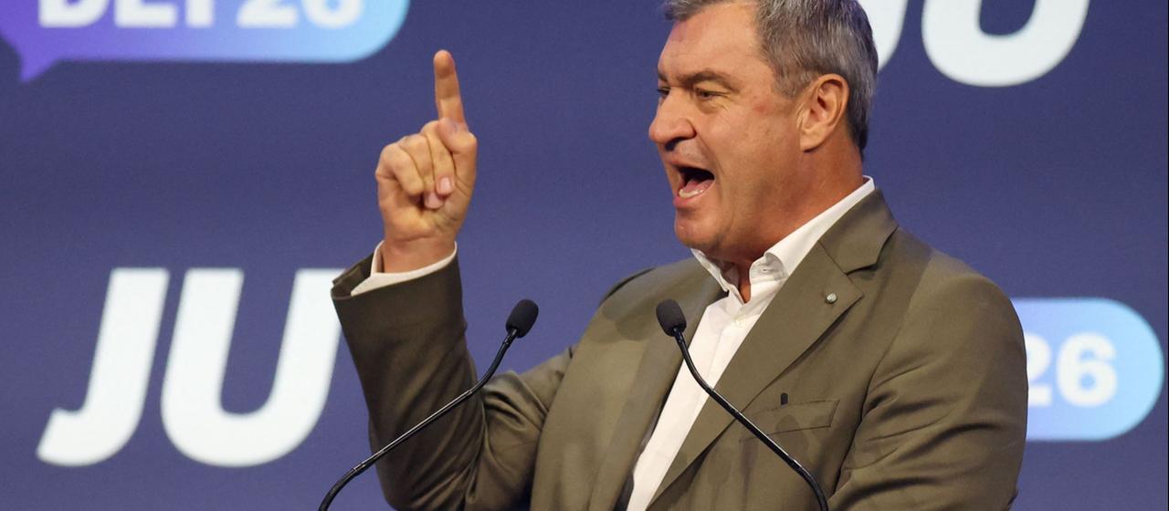 CSU-Chef Söder spricht beim Deutschlandtag der Jungen Union