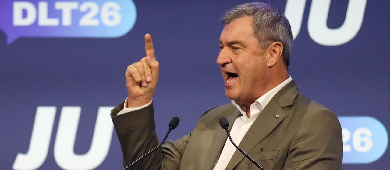 CSU-Chef Söder spricht beim Deutschlandtag der Jungen Union