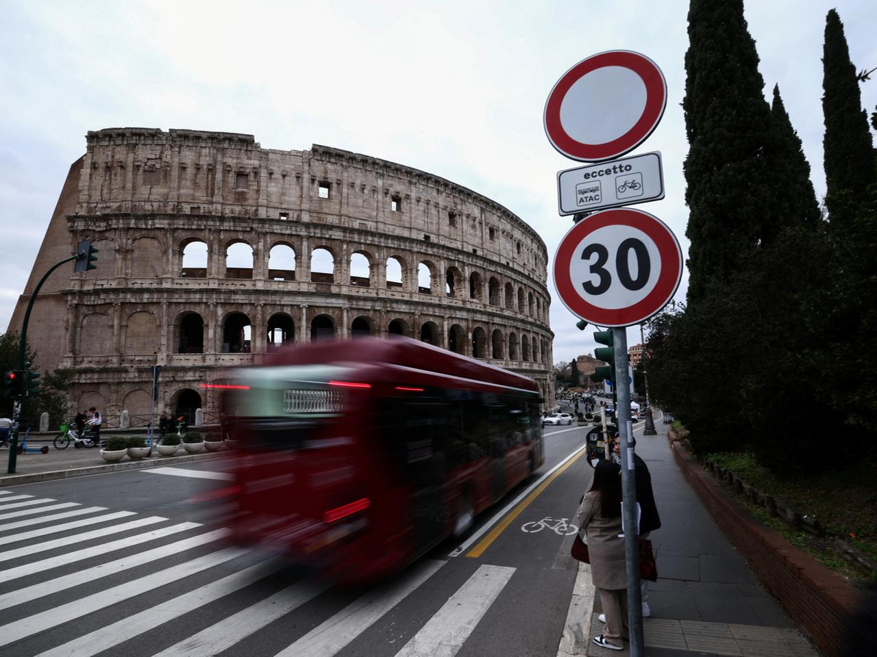Rom führt Tempo 30 im Stadtzentrum ein