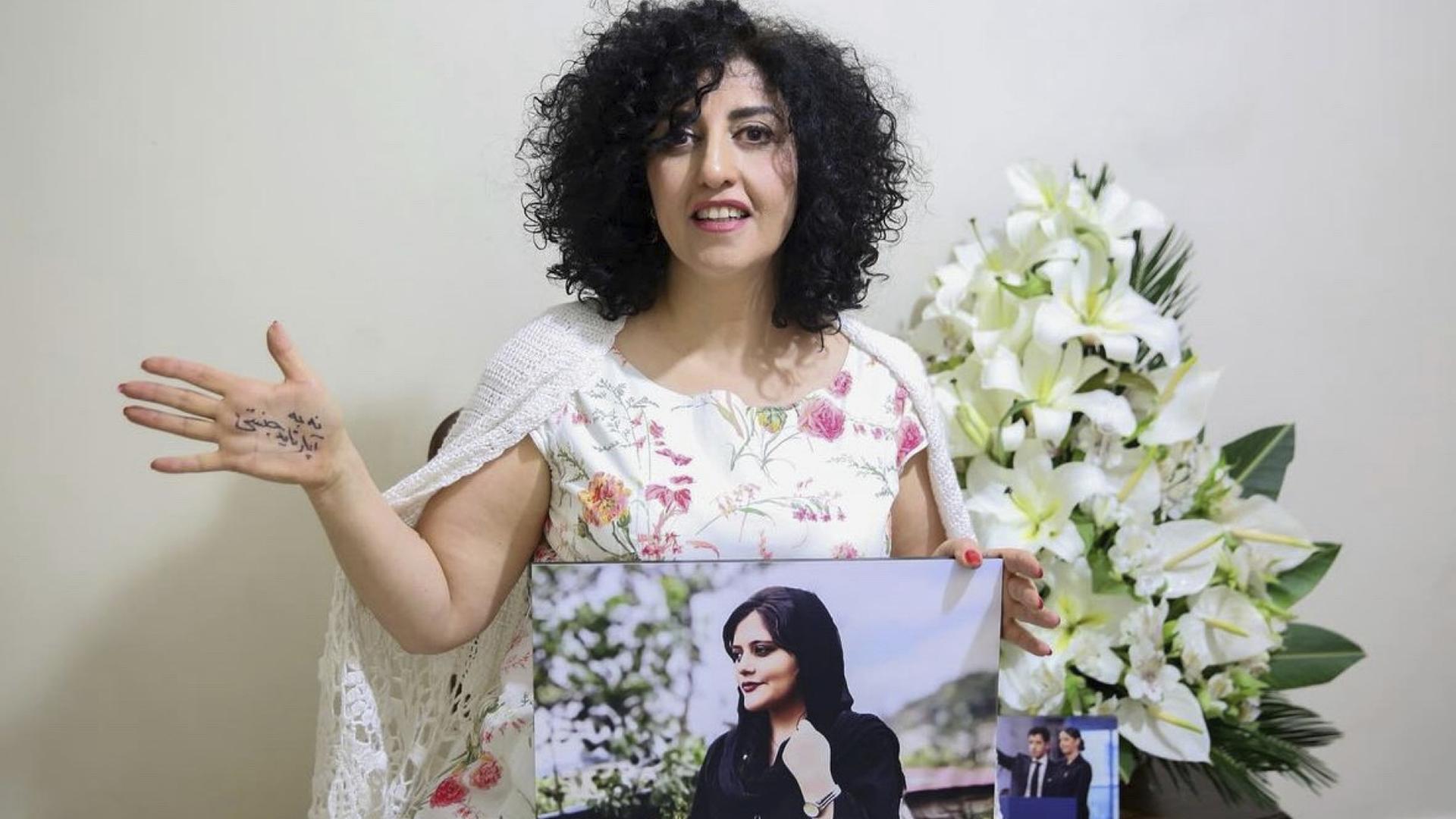 Die iranische Friedensnobelpreisträgerin Narges Mohammadi | dpa